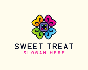 Candy - Flower Candy Sweets logo design