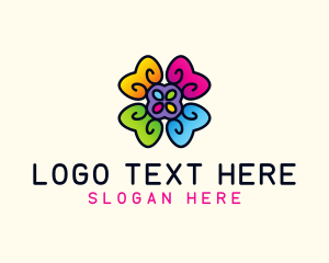 Multicolor - Flower Candy Sweets logo design