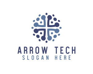 Tech Network Circuit logo design