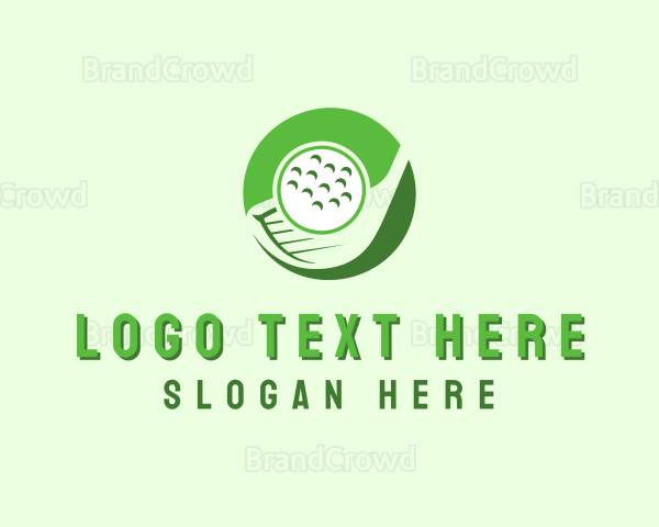 Golf Ball Sport Logo