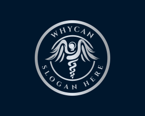 Biology - Medical Laboratory Caduceus logo design