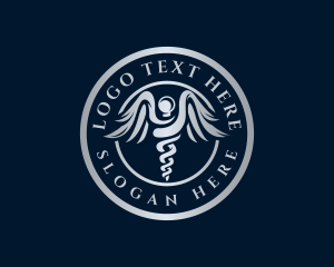 Doctor - Medical Laboratory Caduceus logo design