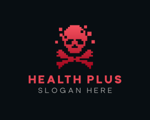Pixel Skull Gaming Logo