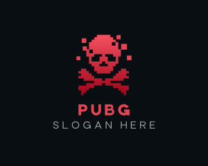 Horror - Pixel Skull Gaming logo design