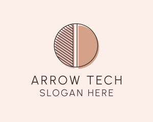 Brown Pastel Abstract Circle logo design