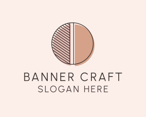 Brown Pastel Abstract Circle logo design