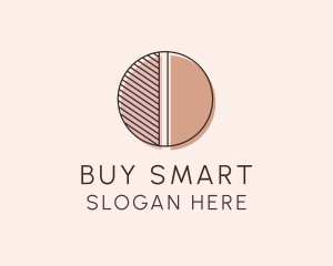 Brown Pastel Abstract Circle logo design