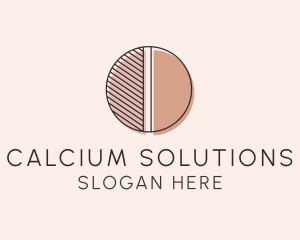 Brown Pastel Abstract Circle logo design