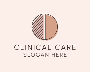 Brown Pastel Abstract Circle logo design