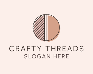 Brown Pastel Abstract Circle logo design