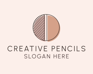 Brown Pastel Abstract Circle logo design