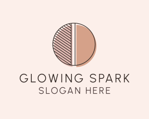 Brown Pastel Abstract Circle logo design