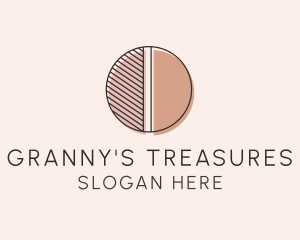 Brown Pastel Abstract Circle logo design