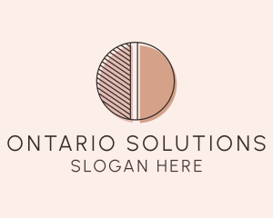 Brown Pastel Abstract Circle logo design