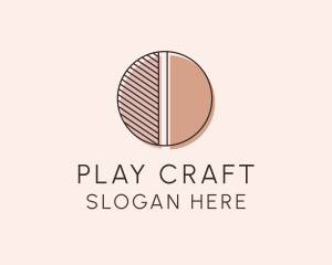 Brown Pastel Abstract Circle logo design