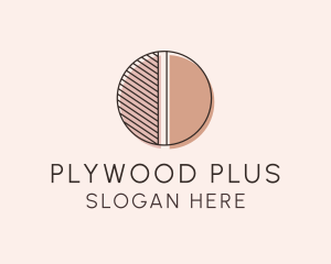 Brown Pastel Abstract Circle logo design