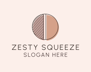 Brown Pastel Abstract Circle logo design