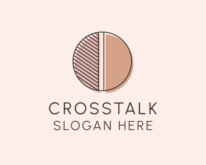 Lettermark - Brown Pastel Abstract Circle logo design