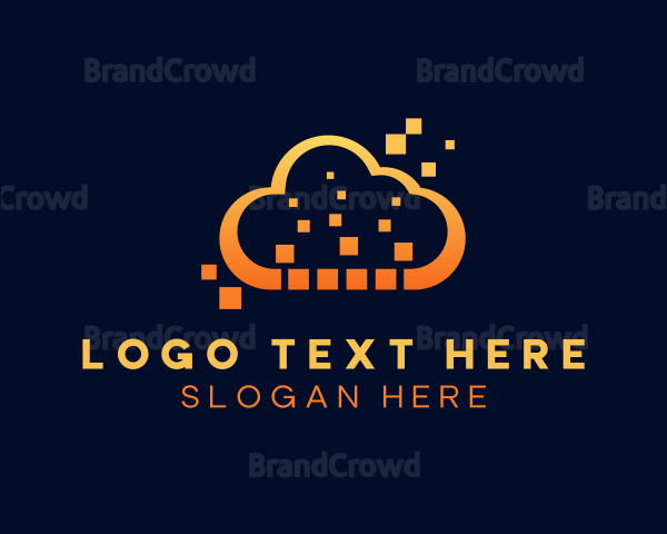 Creative Pixel Cloud Logo