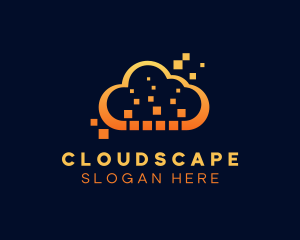 Creative Pixel Cloud logo design