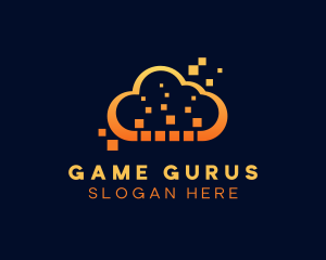 Gadget - Creative Pixel Cloud logo design