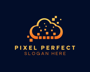 Creative Pixel Cloud logo design