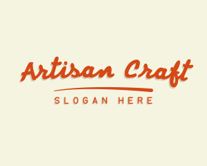 Cursive Retro Business logo design