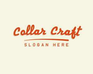 Cursive Retro Business logo design