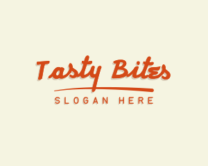 Cafeteria - Cursive Retro Business logo design