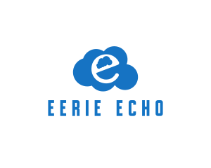 Cloud Letter E logo design