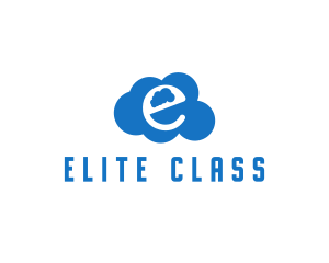 Cloud Letter E logo design