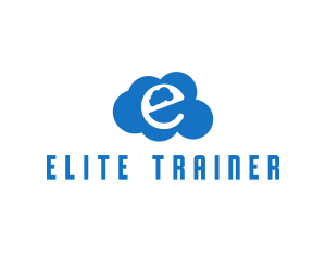 Cloud Letter E logo design