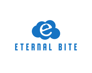 Cloud Letter E logo design