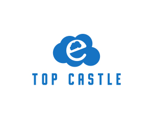 Vape - Cloud Letter E logo design
