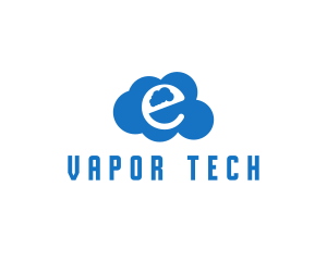 Vapor - Cloud Letter E logo design
