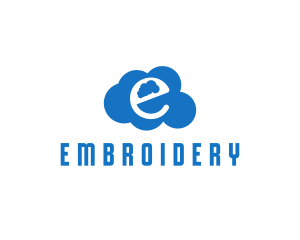 Cloud Letter E logo design