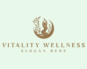 Woman Moon Wellness logo design