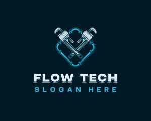 Pipe - Pipe Plumbing Wrench logo design