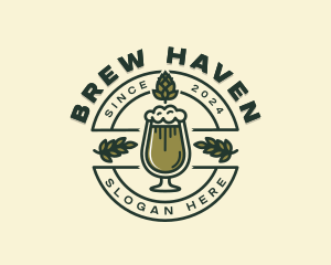 Wheat Beer Brewery logo design