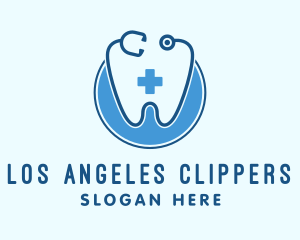 Dentist Stethoscope Tooth Logo