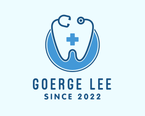 Endodontist - Dentist Stethoscope Tooth logo design