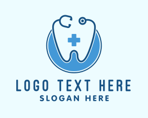 Dentist Stethoscope Tooth Logo