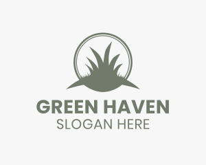 Grass Weed Turf logo design