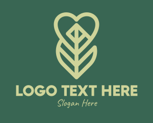 Supplement - Heart Leaf logo design