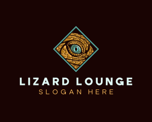 Lizard - Lizard Reptile Eye logo design