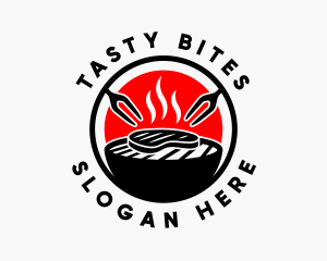 Eatery - Barbecue Grill Steak logo design