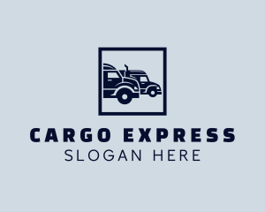 Cargo Truck Haulage logo design