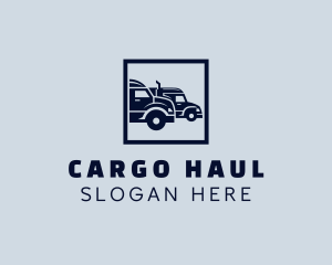 Cargo Truck Haulage logo design