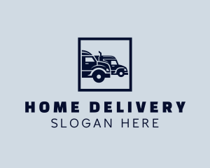 Cargo Truck Haulage logo design