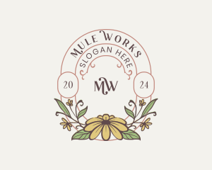 Garden Boutique Floral  logo design